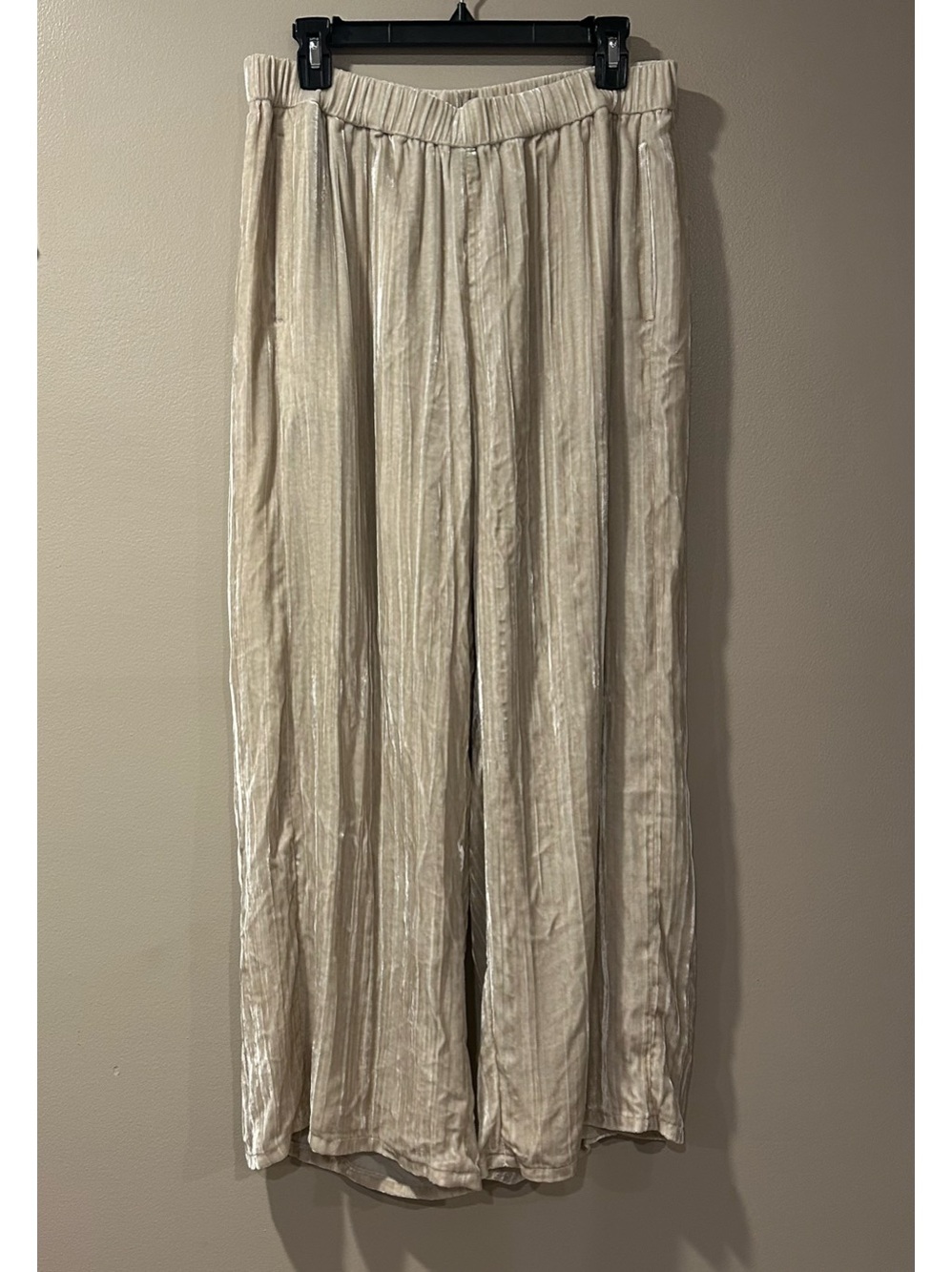 Eileen Fisher Crushed Velvet Wide-Leg Pants